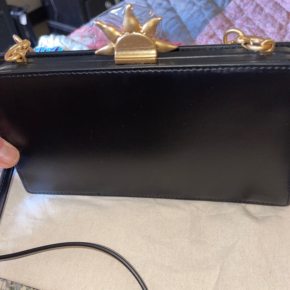 toryTory Burch Frame Mini Leather Crossbody Clutch Bag Original